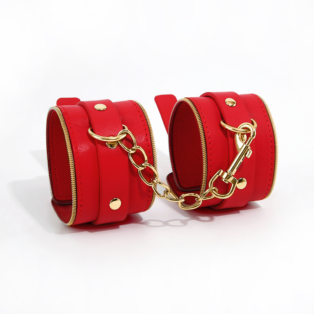 bondage cuffs with soft lining blood theme